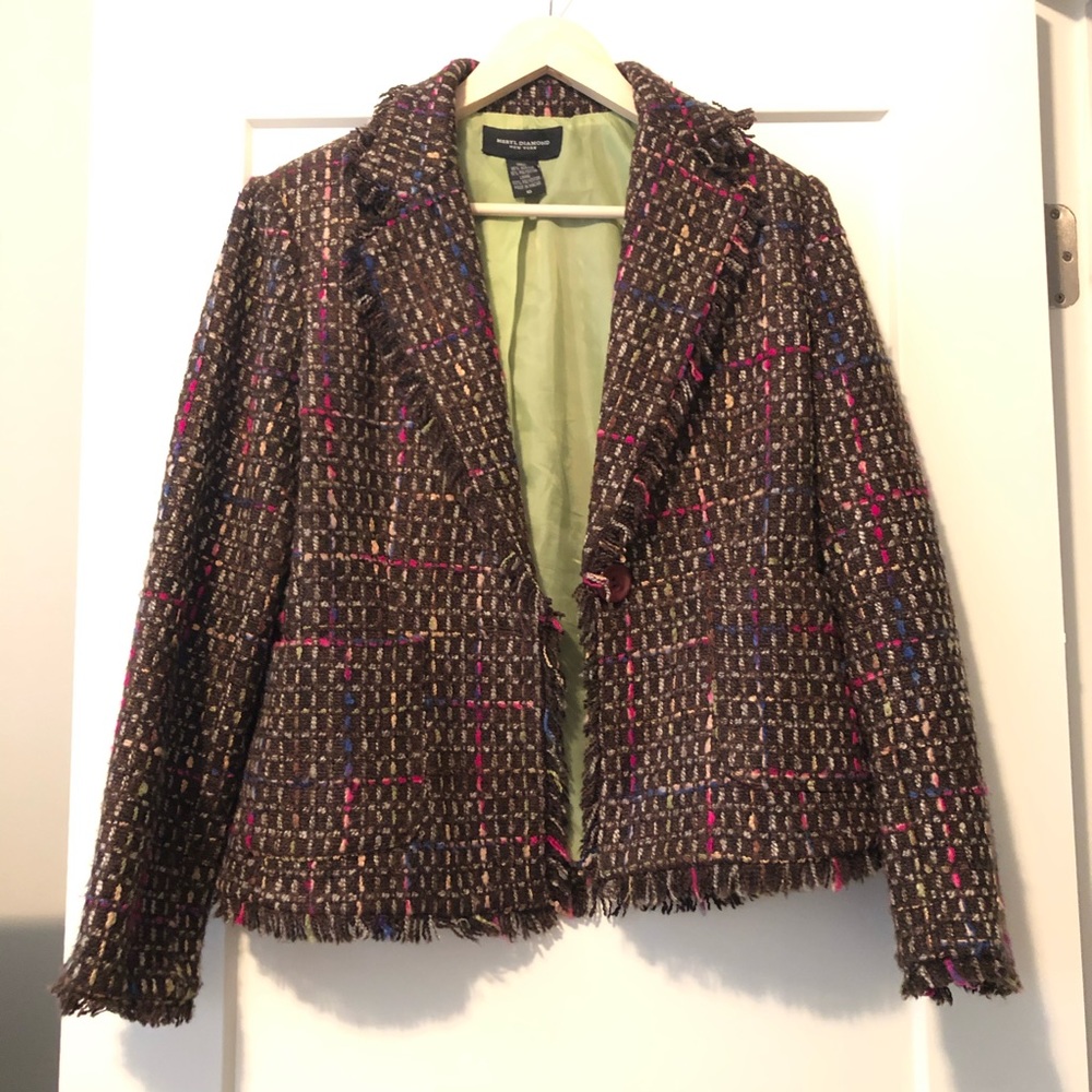 Fringe hem blazer